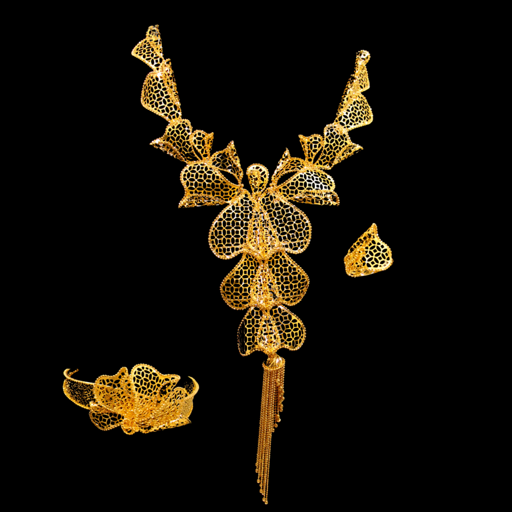 21K Gold Necklace Set
